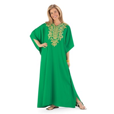 Collections Etc Elegant Embroidered Caftan