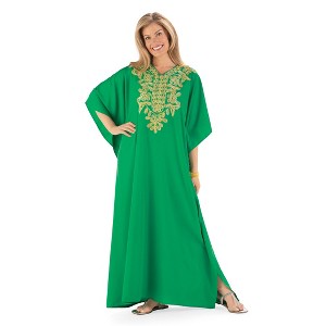 Collections Etc Elegant Embroidered Caftan - 1 of 4