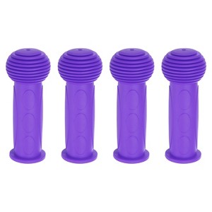 Unique Bargains Rubber Non-Slip Mushroom 7/8 Inch Bike Handlebar Grips 2 Pairs 4.33" - 1 of 4