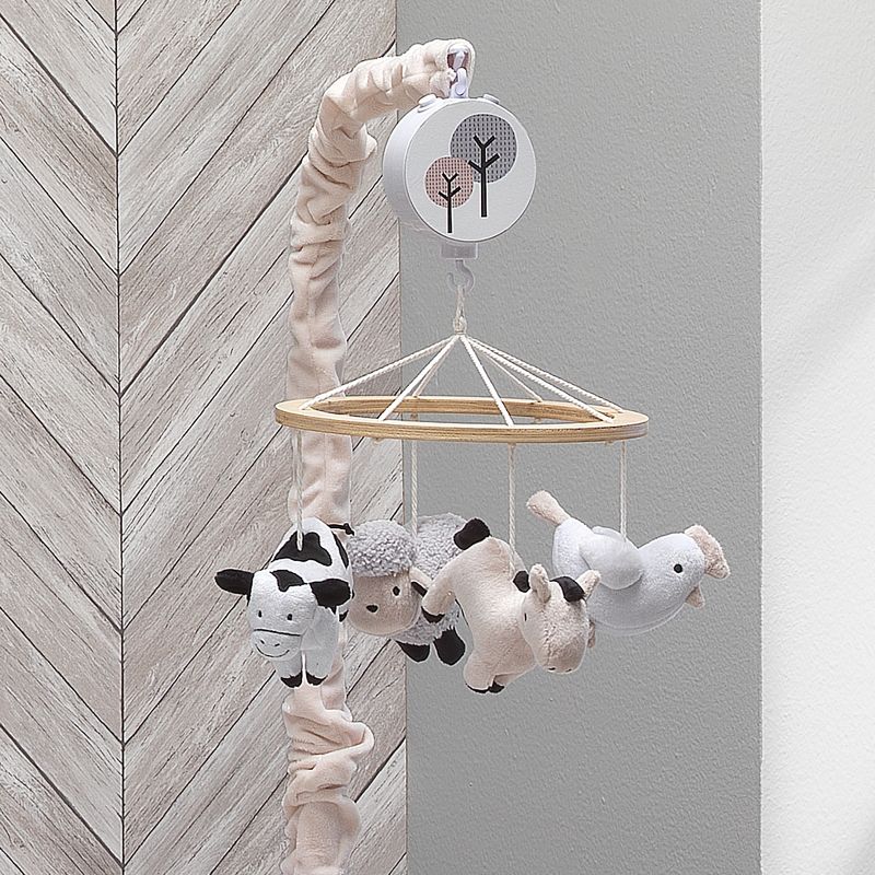 Lambs & Ivy Baby Farm Animals Musical Baby Crib Mobile Soother Toy, 5 of 7