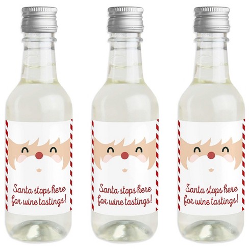 Big Dot Of Happiness Santa Claus' Belt - Mini Wine And Champagne Bottle  Label Stickers - Christmas Party Favor Gift For Women And Men - Set Of 16 :  Target