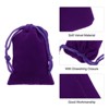 Unique Bargains Velvet Wedding Favor Party Small Jewelry Drawstrings Pouches Gift Bags - 4 of 4