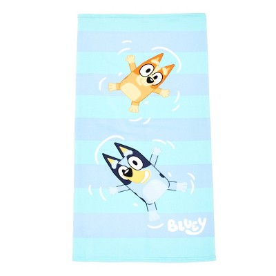 Bluey Kids' Cotton and Polyester Bath Buddy and Towel Set