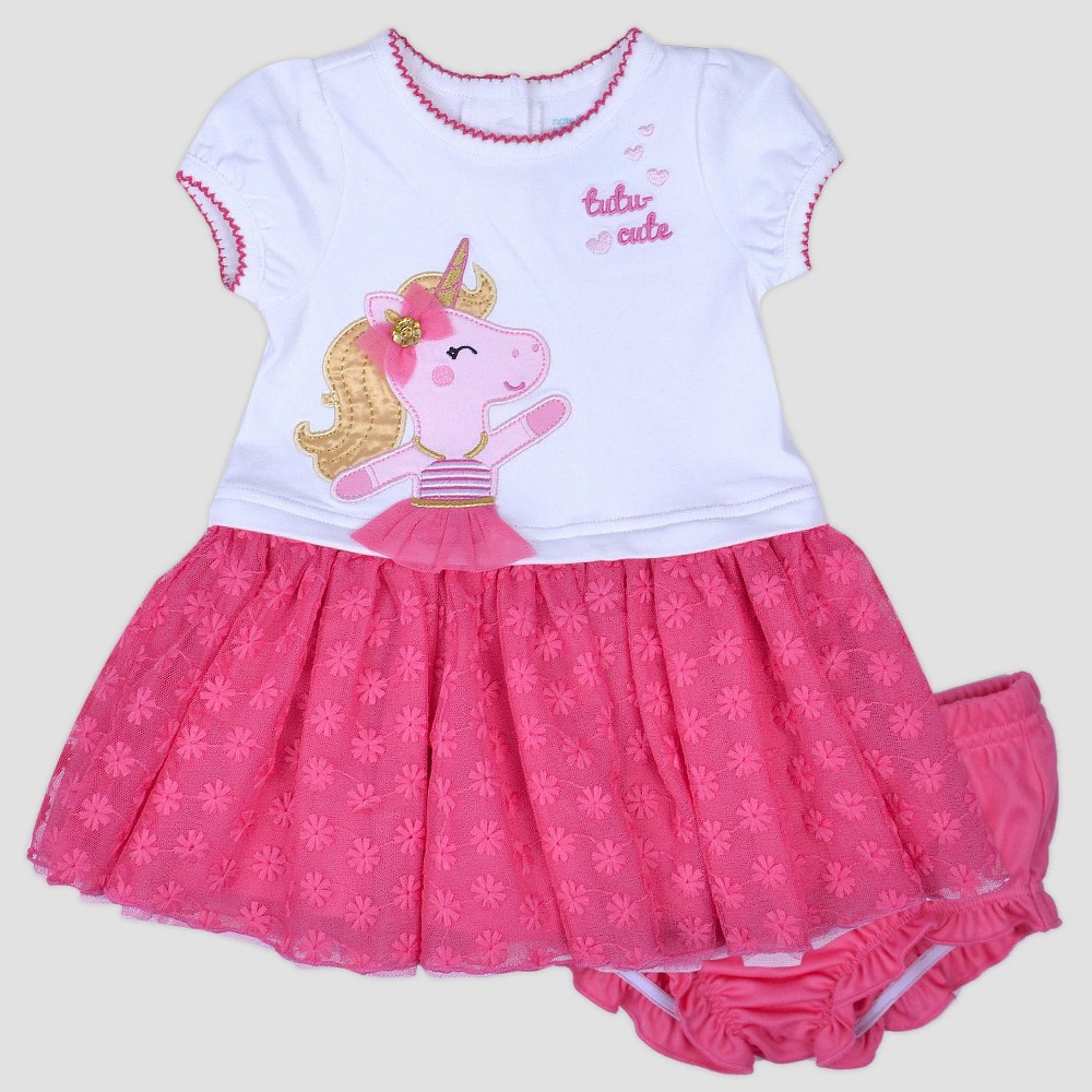 Baby Girls' Tutu Cute Unicorn Popover Dress Nate & Annee Pink 6-9M, Girl's, Size: 9 Months was $17.98 now $8.09 (55.0% off)