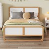 KTMBDW Mid Century Wood Platform Bed Frame, Solid Wood Foundation, Wood Slat Support, No Box Spring Needed, Easy Assembly - 2 of 4