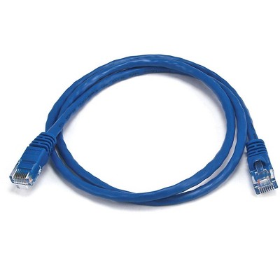 Monoprice Cat5e Ethernet Patch Cable - 3 Feet - Blue | Network Internet Cord - RJ45, Stranded, 350Mhz, UTP, Pure Bare Copper Wire, 24AWG