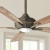 60" Minka Aire Modern Indoor Ceiling Fan with LED Light Remote Control Heirloom Bronze for Living Room Bedroom Family Dining Home - 2 of 4