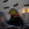 Northlight 30" Black and Orange Animated Pumpkin Halloween Decoration - 2 of 4