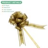 Unique Bargains Plastic Flower Ribbon Glossy Appearance Durable Gift Wrap Bows 10 Count - 2 of 4