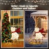 VINGLI 2.8FT Lighted Sleigh Polar Bear Christmas Outdoor Decorations, Christmas Yard Decorations with 104 Prelit LED, Plug-in - 3 of 4
