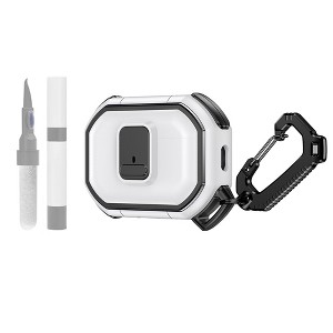 HTUTWOO for Airpods 4 Protective Case, Cool Shockproof Cover with Keychain and Cleaner kit for Men Women - 1 of 4