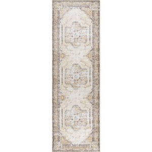 Nuloom Glenda Pet Friendly Machine Washable Faded Medallion Area Rug - 1 of 4