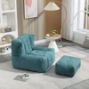 NicBex Bean Bag Chair for Adults Floor Chair Lazy Sofa Chair with Memory Foam and Ottoman for Reading Room, Living Room - 2 of 4