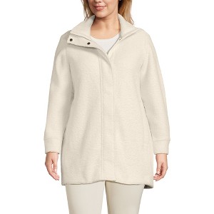 Lands' End Women's Boucle Fleece Coat - 1 of 4