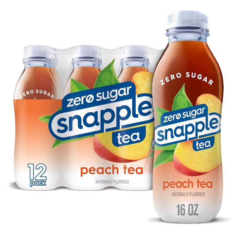Diet Snapple Peach Tea - 12pk/16 fl oz Bottles, 1 of 11