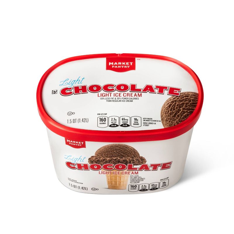 Chocolate Light Ice Cream - 48oz - Market Pantry&#8482;, 3 of 4