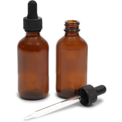 30 Pack 2oz Amber Glass Bottles with Glass Droppers and 6 Funnels for Essential Oils and Perfumes