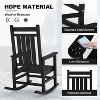 Coucheta Outdoor Rocking Chair - Oversized HDPE Patio Rocker (350lb Capacity, All-Weather Resistant) - 4 of 4