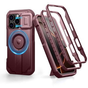 Dexnor for iPhone 16 Pro Case with Slide Camera Cover&Adjustable Kickstand & Built-in Screen Protector, Protective Cover - 1 of 1