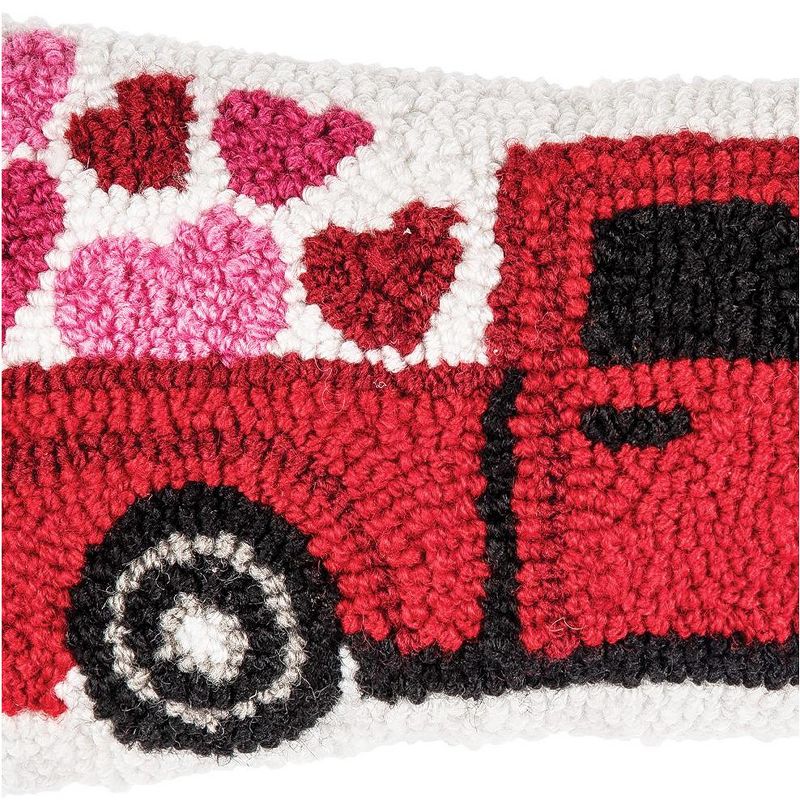 C&F Home Heart Truck Hooked Pillow Valentine's Day Decor Decoration Throw Pillow, 5 of 9