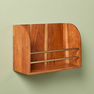 Vinyl Wall Hanging Storage Wood - Hearth & Hand™ with Magnolia - 1 of 4