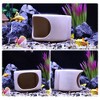 Unique Bargains Ceramic Aquarium Hideaway Rock Cave Fish Tank Decoration Beige Yellow 4.9"x4.29"x3.39" - 4 of 4