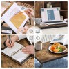 SONGMICS Laptop Desk Adjustable Tilt Top Right-Left Handed Adjustable Folding Legs Drawer Rustic Dark Brown - 3 of 4