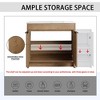 ChicFurnit Bathroom Vanity 48 Inch Freestanding Vanity with Ceramic Sink and Soft Closing Door for Bathroom, Brown, 47.7"*18.31"*34.25" - 4 of 4