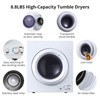 Portable Clothes Dryer, Laundry Dryer Machine 2.65 cu. ft. Compact Dryers, 1400W Front Load Tumble Stainless Steel Electric Dryers Machine - 3 of 4