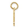Black Bow Jewelry 14k Yellow Gold, Hannah Collection, Mini Initial O Shamrock Key Charm - 2 of 4