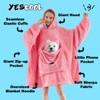 Inhand Wearable Blanket Hoodie for Adult Flannel Oversized Hoodie Sweatshirt Blanket with Pockets Birthday Gifts for Women - 2 of 4