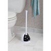 iDESIGN Una Toilet Plunger with Holder White - 4 of 4