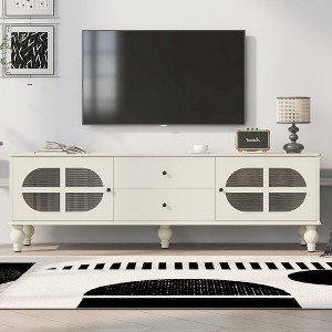 HDZNVF Modern TV Stand for TVs up to 75 Inches - 1 of 4