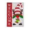 Evergreen Garden Flag Holiday Gnome Applique Double Sided Indoor Outdoor Decor 18" x 12.5" - 2 of 4