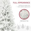 NAYSAYE 6ft Unlit Artificial Christmas Tree with 1000 Realistic Branch Tips Auto Open Design for Indoor Holiday Decor, White, 43.3"*43.3"*70.9" - 4 of 4