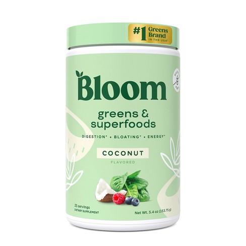 Bloom Nutrition Greens And Superfoods Powder - Coconut - 25ct : Target
