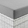 Modway Convene Patio Ottoman – Outdoor Wicker Rattan Ottoman with Weather-Resistant Cushion - 3 of 4