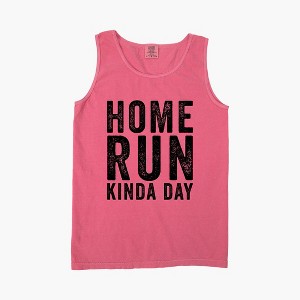 Simply Sage Market Women's Home Run Kinda Day Garment Dyed Heavy Weight Tank - 1 of 2