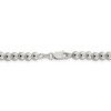 Black Bow Jewelry 5mm, Sterling Silver, Beaded Box Chain Necklace - 4 of 4