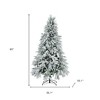 HomeRoots 7.5' Pre Lit Extra Full Frosted Pine Christmas Tree - 3 of 4
