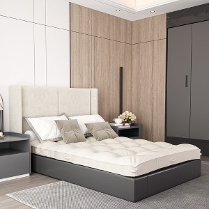 Floor Mattress Futon Mattress, Tatami Mat Sleeping Pad Foldable Roll Up Mat, Sofa Couch Bed, Full - 1 of 4