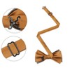 INSPIRE CHIC Men's Two Color Layered Adjustable Solid Color Bow Ties - 2 of 4