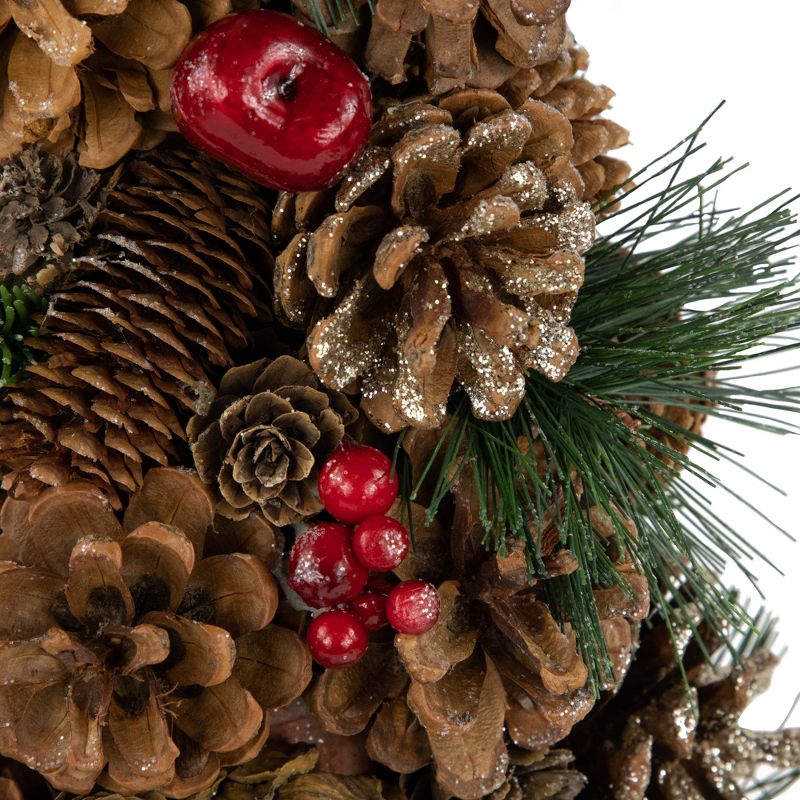 Northlight 19" Pine Cone and Berries Christmas Tree Tabletop Decoration, 2 of 4