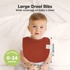 KeaBabies 8pk Organic Baby Bibs for Boy, Baby Drool Bib for Baby Boys and Girls, Newborn Teething Bibs - 2 of 4