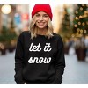 Simply Sage Market Women's Graphic Sweatshirt Let It Snow Bold Cursive - 2 of 4