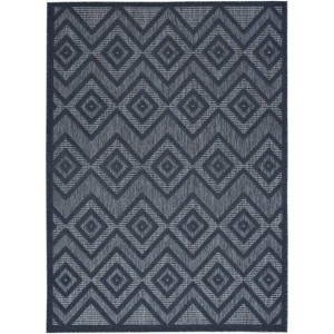 Nourison Versatile Solid Diamond Indoor Outdoor Flatweave Area Rug - 1 of 4