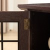 58" Modern TV Stand with 2-Door Storage, Faux Stone Media Console Cabinet, Large Entertainment Center - 3 of 4