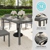 Martha Stewart Bedford 62" Indoor-Outdoor Patio Table with Engineered Wood Top in Rattan Wicker - 4 of 4
