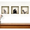 HomeRoots Set of Three Eli Faux Niche 3D Peel and Stick Wall Decals - 2 of 4