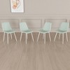 Lyngins Modern Dining Chairs with High Backrest,Kitchen Chairs Set of 4 with Metal Legs,Linen Chairs for Dining Room,Kitchen, - 2 of 4